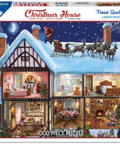 Alternative view of White Mountain Puzzles Christmas House - 1000 Piece Jigsaw Puzzle