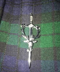 AAR Stag Head Kilt Pin Highland Scottish Celtic Design Kilt Accessory Silver Chrome 5 81QOwN29q3L