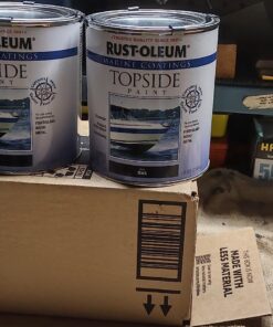 Rust-Oleum, Black, 207006 Marine Topside Paint, 1-Quart, 32 Fl Oz (Pack of 1) 32 Fl Oz (Pack of 1) Marine Topside Enamel Paint 47 81QPxV9wDtL