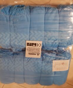 G & F Products - 13033 Premium 100 Pack (50 Pairs ) Disposable Boot & Shoe Covers Slip - Resistant fits up to size 11 US Men and 13 US Women, Blue, Large Slip-resistant Large 100 Pack 35 81QQ GxPDRL 2