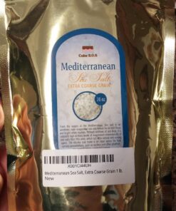 Mediterranean Sea Salt, Extra Coarse Grain 1 lb. 1.00 Pound (Pack of 1) 28 81QRPHqGP6L