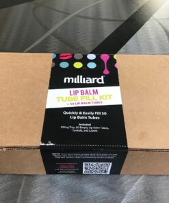 Milliard Lip Balm Crafting Kit – Includes Lip Balm Pouring Tray & 50 White 0.15oz (4.25g) Balm Tubes 216 Piece Set 35 81QSQNAHdL