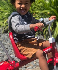 Radio Flyer Deluxe Steer & Stroll Ride-On Trike, Tricycle For Toddlers Age 2-5, Toddler Bike, Red 29 81QTOGbVy2L 1