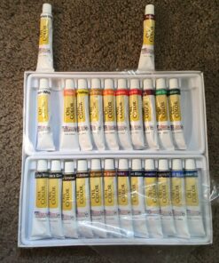 U.S. Art Supply Professional 24 Color Set of Art Oil Paint in 12ml Tubes - Rich Vivid Colors for Artists, Students, Beginners - Canvas Portrait Paintings 24 Count (Pack of 1) 33 81QTcP2M0L
