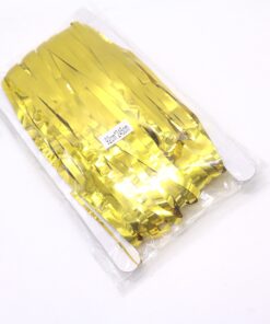 Metallic Gold Foil Fringe Shiny Curtains for Party, Prom, Birthday, Event Decorations 3 foot x 8 foot (1 Curtain) 16 81QUVdNd5UL