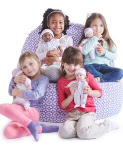 La Baby Boutique Hispanic 11 inch Small Soft Body Baby Doll dressed in Purple for Children 12 Months and older Purple Hispanic 25 81QWHqO3sYL