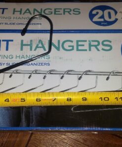 Jeronic Pant Hangers, 20 Pack Steel, Black, 20 Count 54 81QWXhbAhpL