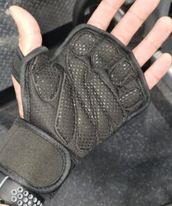 Fit Active Sports New Ventilated Weight Lifting Workout Gloves with Built-in Wrist Wraps for Men and Women - Great for Gym Fitness, Cross Training, Hand Support & Weightlifting. Large 53 81QYDlH2F2L