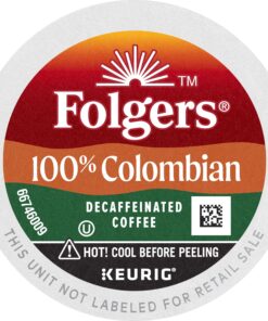 Folgers 100% Colombian Decaf Medium Roast Coffee, 72 Keurig K-Cup Pods 8 81QYYQlHQL