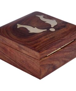 ITOS365 Handmade Wooden Small Jewelry Box Ring Storage Case for Women Dolphin Charm Décor Gifts 6 81QYr7FBGoL