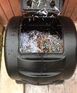 The Most Beautiful Composter in The World in Black, Made in America, Food Safe, BPA and Rust Free, No Assembly Required, Envirocycle Composting Tumbler Bin and Compost Tea Maker … 35 US Gallon 42 81QZgbleHML