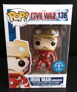 Funko POP! FK7225 3.94-Inch Marvel Captain America 3 Civil War Iron Man Unmasked Vinyl Limited Edition Figure 16 81QbItOCKeL