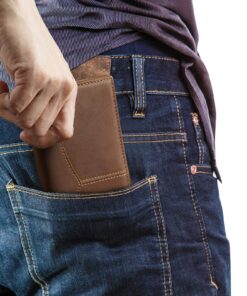 Compalo RFID Blocking Vintage Full Grain Leather Long Bifold Wallet for Men ID Cash Card Wallet Checkbook Credit Cards Holder Vintage Brown 17 81Qc8AWryHL