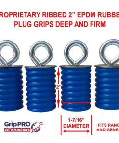 GripPRO ATV Anchors to fit Polaris Ranger Lock & Ride ATV Tie Down Anchors - Set of 4 Anchors Also Made to fit Polaris General - Will NOT FIT RZR 22 81QcFoNnRBL