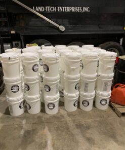 5 Gallon White Bucket & Lid - Durable 90 Mil All Purpose Pail - Food Grade - BPA Free Plasti (5 Gal. w/Lids - 6pk) 6 35 81Qcl0wvqgL