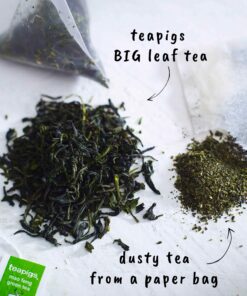 teapigs Mao Feng Green Tea Bags, 50 Count, Clear Pale Green Tea, Fresh Summer Air Taste, Biodegradable, Plant Based Tea Bag 50 Count (Pack of 1) 8 81QdulUTK0L