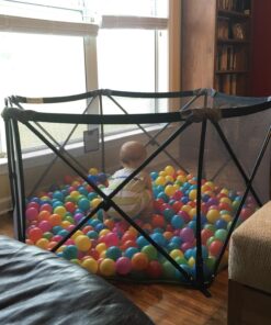 Summer Infant Pop ‘n Play Portable Playard, Green - Lightweight Play Pen for Indoor and Outdoor Use - Portable Playard with Fast, Easy and Compact Fold 52 81Qg4K86s5L