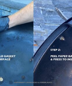 Fireblack® Hi Temp BBQ smoker Gasket Self Stick 15 ft High Heat 1/2 x 1/8 Black 31 81Qg9H1c4gL