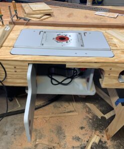 BOSCH RA1171 25-1/2 in. x 15-7/8 in. Benchtop Laminated MDF Top Cabinet Style Router Table with 2 Dust Collection Ports 62 81Qh CYDyxL