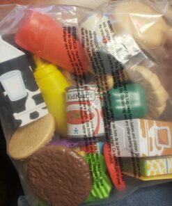 KidKraft 115-Piece Deluxe Tasty Treats Pretend Play Food Set, Plastic Grocery and Pantry Items, Gift for Ages 3+ 46 81QiILjrTJL