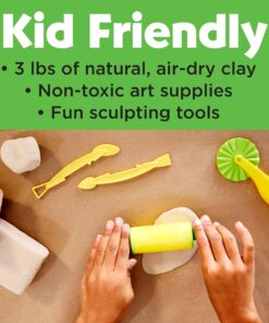 Faber-Castell Pottery Studio - Kids Pottery Wheel Kit for Ages 8+, Complete Pottery Wheel and Painting Kit for Beginners, 3 lbs of Sculpting Clay and Tools 28 81QjEzUot7L