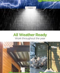 InnoGear Solar Gutter Lights, 24 LEDs Solar Motion Sensor Lights IP65 Waterproof Solar Outdoor Lights Solar Wall Lights Security Lighting for Yard Porch Patio, Pack of 4 33 81QjHZtcWgL