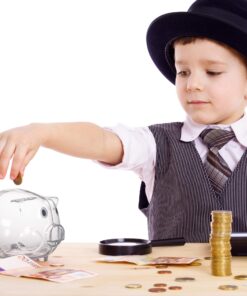 Windy City Novelties Small Educational Kids Clear Plastic Piggy Banks 28 81QjlnoHDZL