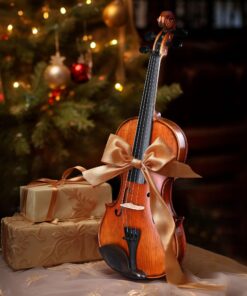 Vif Full Size 4/4 Violin Handmade Stradivari 1721 Copy German Style Fiddle Case Bow Music Hobby with Bag 4/4 & Polishing 27 81Qk cKICBL 1