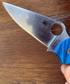 Spyderco Para Military 2 Signature Midnight Blue Knife with 3.42" CPM S110V Steel Blade and Durable G-10 Handle - PlainEdge - C81GPDBL2 51 81QkzY2TAIL