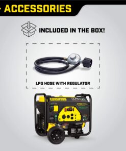 Champion Power Equipment 76533 4750/3800-Watt Dual Fuel RV Ready Portable Generator with Electric Start 36 81Ql8cf2 L