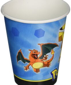 Amscan Electrifyingly Cute Pikachu & Friends Birthday Party Paper Cups (8 Pack), 9 oz, Blue 4 81QlTAvsPNL