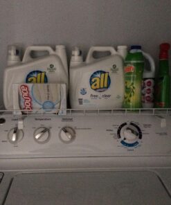 Household Essentials 05100 Rear Display Over-The-Washer Storage Shelf | Organize and Store Laundry Room Supplies | White 42 81QnZDtpuTL