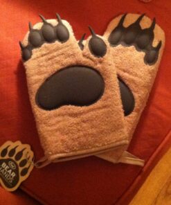 Genuine Fred Bear Hands Oven Mitts - Quality Cotton with Heat Resistant Silicone - Fun & Function Kitchen Gadgets - Funny White Elephant Gift - Great Gift for Home Cooks, Bakers, & Animal Lovers - 30 81QnwmtBRfL