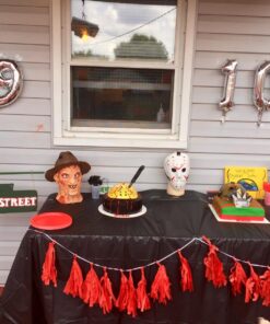 A Nightmare On Elm Street Freddy Krueger Costume Deluxe Overhead Mask One Size Red 19 81QoTR 0JNL