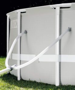 INTEX 26791EH Prism Frame Premium Rectangular Above Ground Swimming Pool Set: 16ft x 8ft x 42in – Includes 1000 GPH Cartridge Filter Pump – Removable Ladder – Pool Cover – Ground Cloth 16ft x 8ft x 42in / Rectangular 27 81Qpd8HfDJL