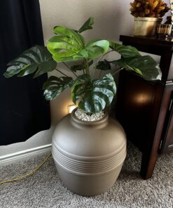 Good Pet Stuff, The Original Hidden Litter Box, Artificial Plants & Enclosed Cat Planter Litter Box, Vented & Odor Filter, Easy to Clean, Mocha Brown , 20" wide x 19 3/4" 49 81QqUndW0CL