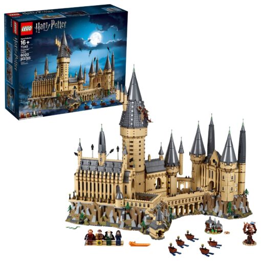 LEGO Harry Potter Hogwarts Castle 71043 Building Set - Model Kit with Minifigures, Featuring Wand, Boats, and Spider Figure, Gryffindor and Hufflepuff Accessories, Collectible for Adults and Teens Standard