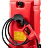 Scepter Flo N' Go Duramax 14 Gallon Portable Gas Fuel Tank Container Caddy with LE Fluid Transfer Siphon Pump and 10 Foot Long Hose, Red Gasoline 11 81QrljsaacL