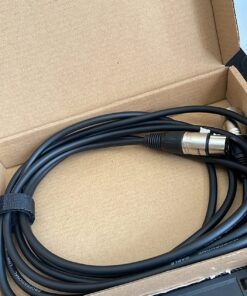 Amazon Basics XLR Microphone Cable for Speaker or PA System, All Copper Conductors, 6MM PVC Jacket, 10 Foot, Black 1-Pack 10 Feet 56 81QsKOaOH9L