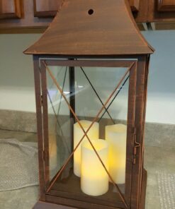 LED Lytes Timer Remote Control Flameless Candle Set, 3 Flickering Candles, 3 in Wide by 4, 5, 6 in Tall, Real Ivory Wax and Amber Flame, Home Decor, Large Battery Powered for Gifts for Mom Round Ivory Wax and Amber Flame 39 81QtjFlkzTL