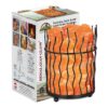 Himalayan Glow 1332 Piller Salt Basket Lamp, Single Pack, Amber Glow Pillar Design Basket Lamp - single pack