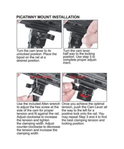 UTG New Gen Med Pro Shooters Bipod, Quick Detach, 6.2"-6.7" 30 81QwVFa3f L