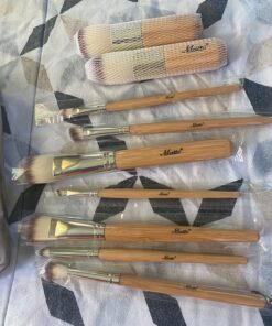 Matto Makeup Brushes 9-Piece Makeup Brush Set Foundation Brush with Travel Makeup Bag 35 81QwXS8V6kL