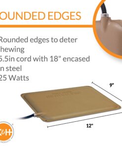 K&H Pet Products Thermo-Peep Heated Pad Tan Petite 9 X 12 Inches 23 81QyDkjLPoL 1