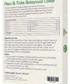 Arava Flea & Tick Collar - for Dogs & Puppies - Length-22'' - 11 Natural Active Ingredients - Safe for Babies & Pets - Enhanced Control & Defense 18 81QyYtnbPTL