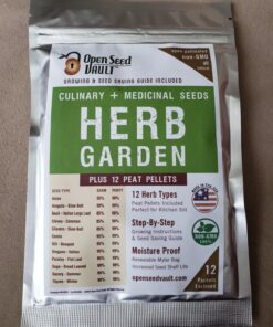 (12) Variety Pack Herb Garden Seeds | Basil, Cilantro, Parsley & More | ~4,000 Non GMO Heirloom Seeds | Survival Food for Survival Kits Gardening Gifts & Emergency Supplies by Open Seed Vault Herb Kit 12 pack 29 81QycuY72L