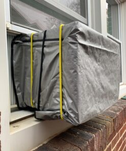 THERMWELL Frost King AC2H Outside Window Air Conditioner Cover, 18 x 27 x 16-Inch, 18"X27"X16"X6, 18" x 27" x 16" x 6 mil Fits up to 10,000 BTU, Gray 27 81QzR5Jt5HL