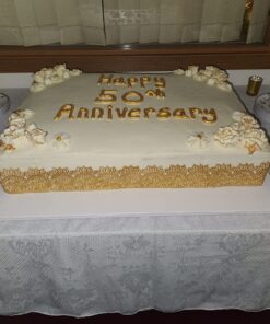 Large Pre-Made Ready to Use Edible Cake Lace Rose Scallop Ivory White 14-inch 10-piece Set 33 81R VGmccL