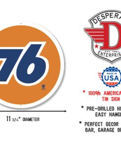 Nostalgic Oil & Gas Tin Metal Sign : Union 76 Gasoline 4 81R1N3nX9fL