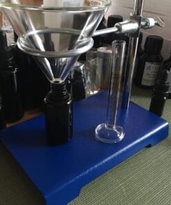 Chemical Resistant Steel Ring Stand Set - Lab Stand Support with Clamp - 8 Inch x 5 Inch Base, 24 Inch Rod - Use as Glass Funnel Stand or Test Tube Holder 1 8 81R1OWk aL